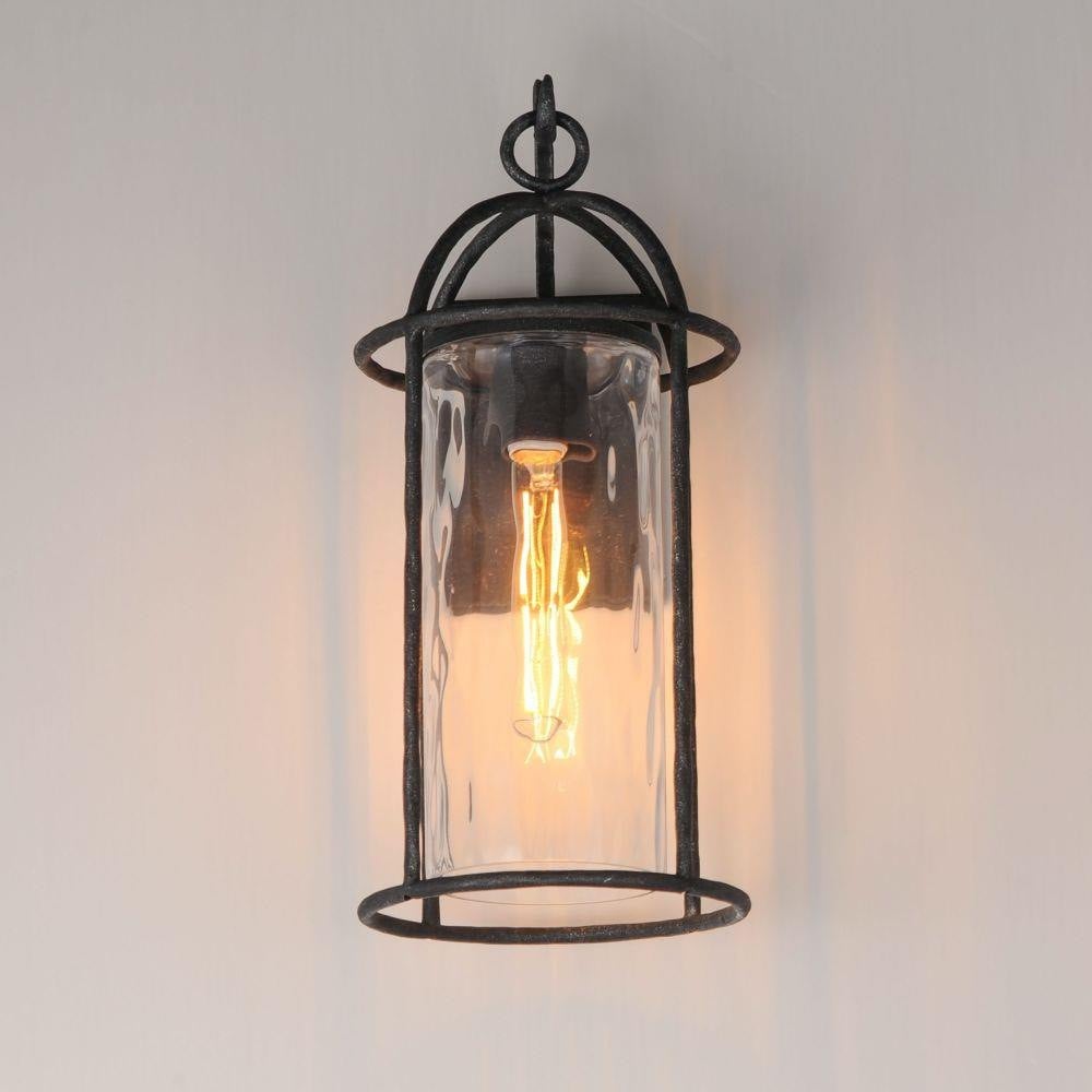 Maxim Lighting 31844WGBS Del Mar 1 Light Blacksmith Outdoor Wall Mount - Installed Lifestyle View