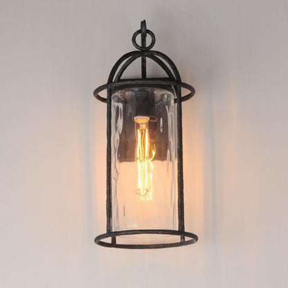 Maxim Lighting 31844WGBS Del Mar 1 Light Blacksmith Outdoor Wall Mount - Installed Lifestyle View