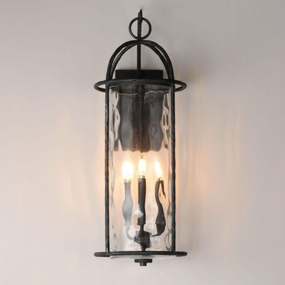 Maxim Lighting 31848WGBS Del Mar 3 Light 30 inch Blacksmith Outdoor Wall Mount - Close-Up View