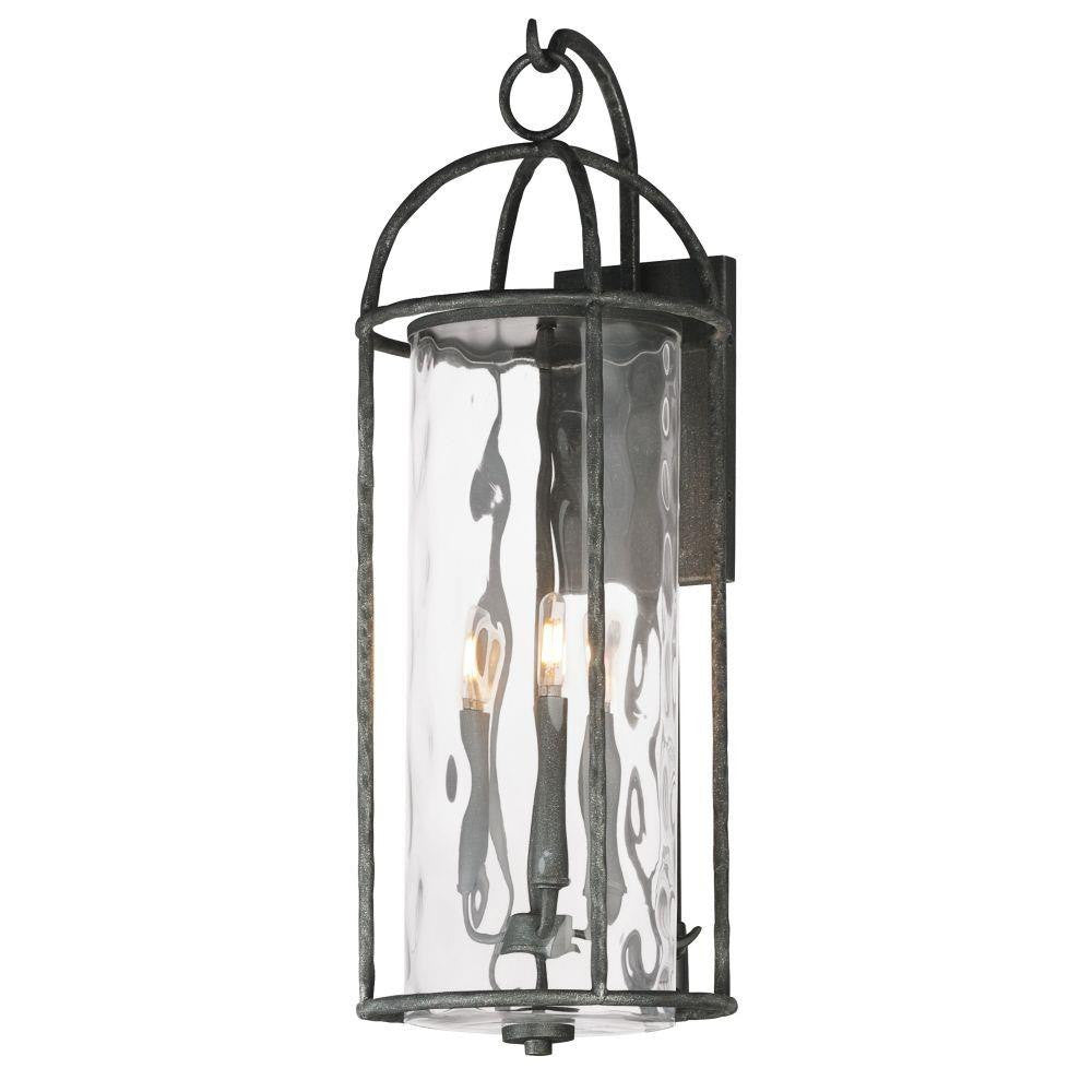 Maxim Lighting 31848WGBS Del Mar 3 Light 30 inch Blacksmith Outdoor Wall Mount - Main View