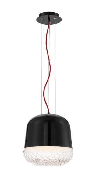 Eurofase Lighting 31868-013 Corson 10 Inch Pendant Light Black Finish