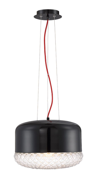 Eurofase Lighting 31869-010 Corson 14 Inch Pendant Light Black Finish