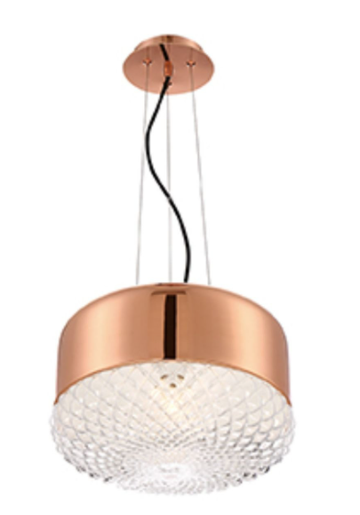 Eurofase Lighting 31869-034 Corson 14 Inch Pendant Light Gold Finish