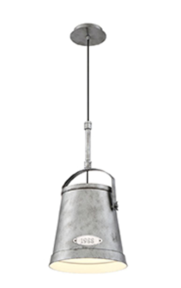 Eurofase Lighting 31870-016 Turin 12 Inch Pendant Light Silver Finish