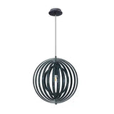 Eurofase Lighting 31873-045 20-in 60W Abruzzo Spherical Pendant, E26, 120V, Matte Blue Finish