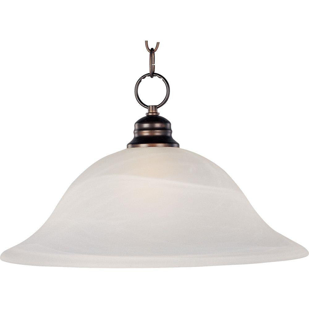 Maxim Lighting 91076MROI Essentials 1 Light 16 inch Oil Rubbed Bronze Pendant Ceiling Light