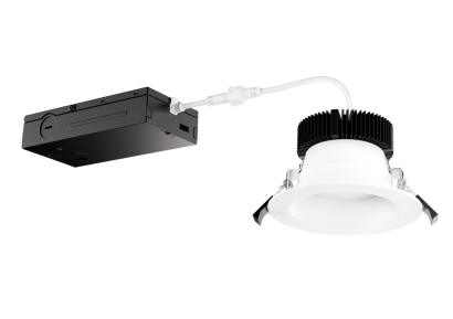 Elco Lighting ERT475CT5DH-EM 4" LED High Lumen Round Reflector Insert with 5-CCT Switch & 5-Lumen Switch, Up to 25W Emergency Battery, Haze Finish
