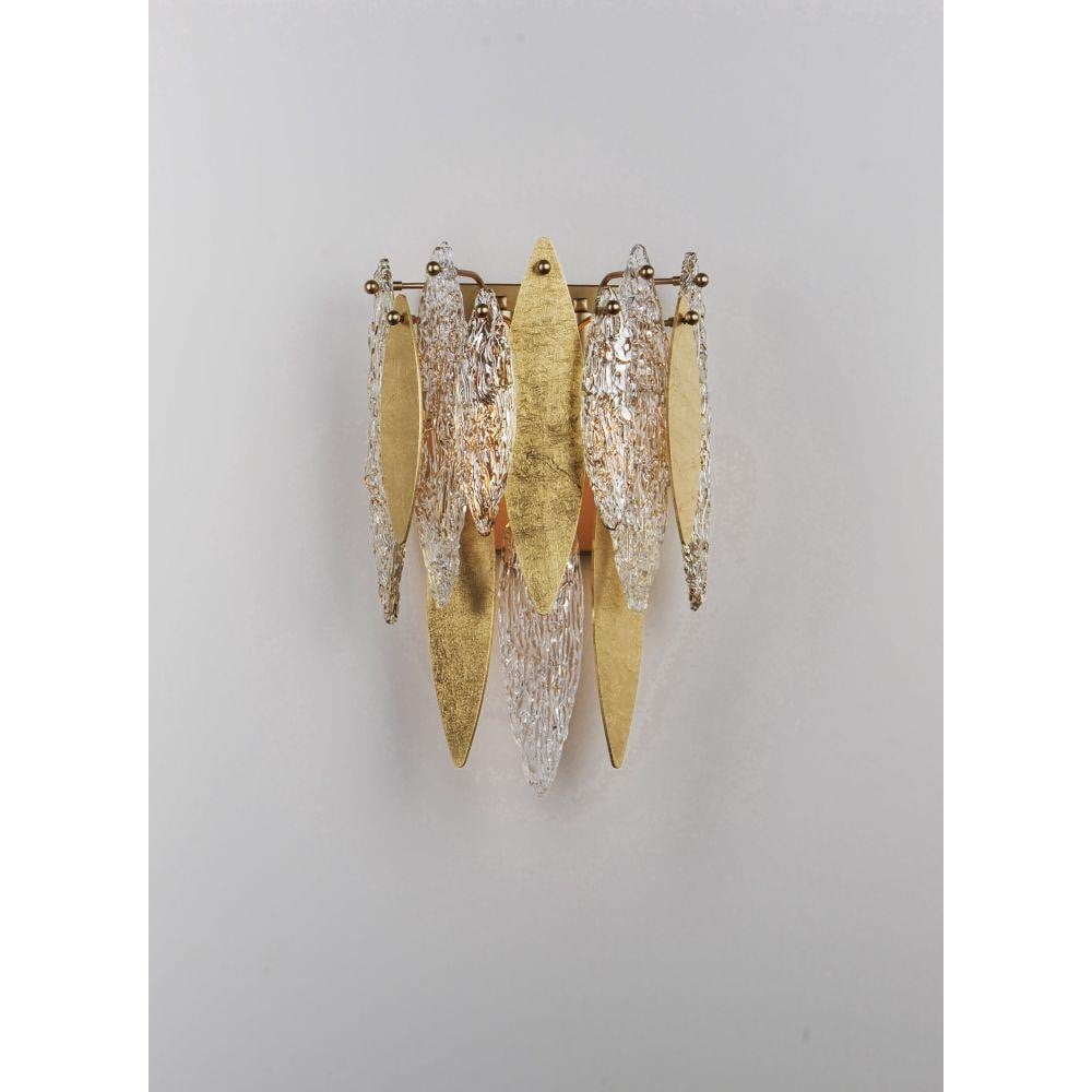 Maxim Lighting 32322CLCMPGL Majestic 3 Light Wall Sconce - Front View in Room Setting