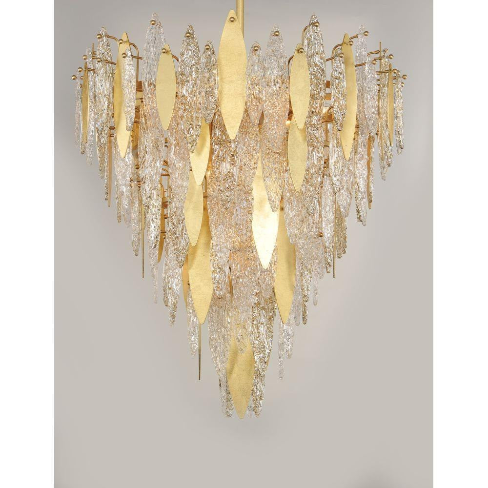 Maxim Lighting 32328CLCMPGL Majestic 21 Light Gold Leaf Chandelier - Front View
