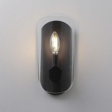 Maxim Lighting 32351CLNAB Armory 1 Light Wall Sconce - lifestyle front view mounted on wall