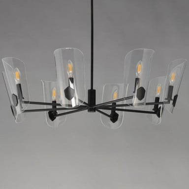 Maxim Lighting 32358CLNAB Armory 8 Light Chandelier Alternate Angle View