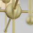 Maxim Lighting 32364WTSBR Huntington Chandelier Satin Brass Center Hub Detail