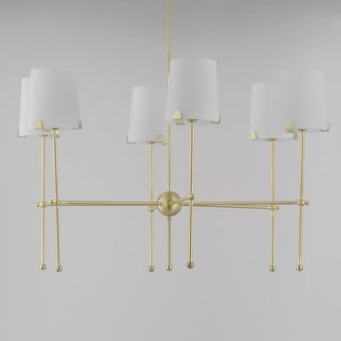 Maxim Lighting 32366WTSN Huntington Chandelier Ceiling Light - Side View