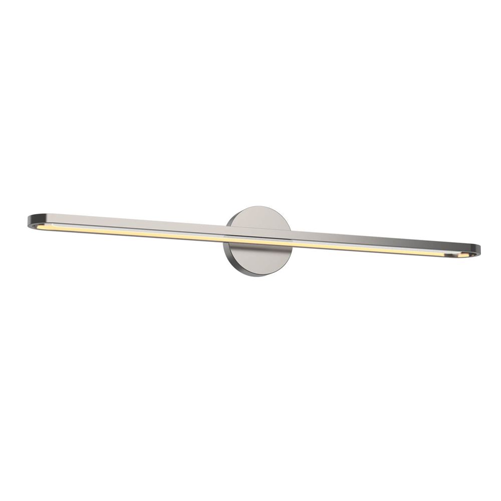 Kuzco Lighting VL63736-BN-UNV Marlon 35 inch LED Bath Vanity Light in Brushed Nickel with Acrylic Light Guide Diffuser, Wattage 30W, Color Temperature 3000K