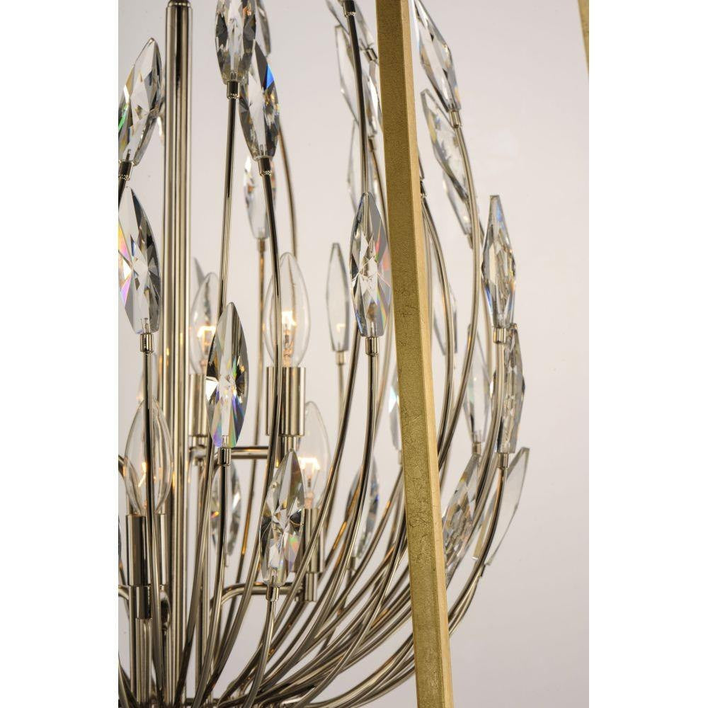 Maxim Lighting 32406BCPNGL Bouquet 6 Light Pendant Crystal Petal Detail
