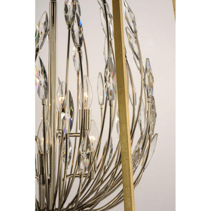Maxim Lighting 32406BCPNGL Bouquet 6 Light Pendant Crystal Petal Detail