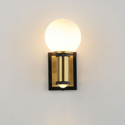 Maxim Lighting 32482SWBKNAB San Simeon Wall Sconce Illuminated Front View