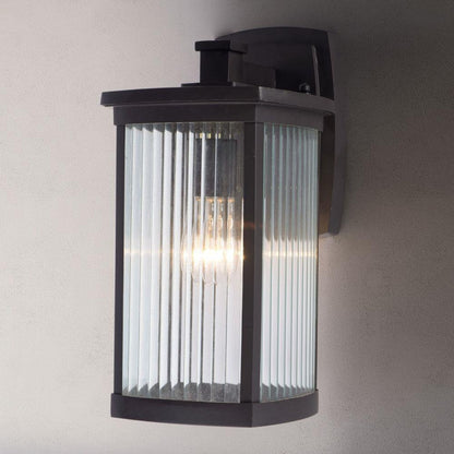 Maxim Lighting 3253CRBZ Terrace Outdoor Wall Lantern Country Bronze - Lifestyle Front View Lit