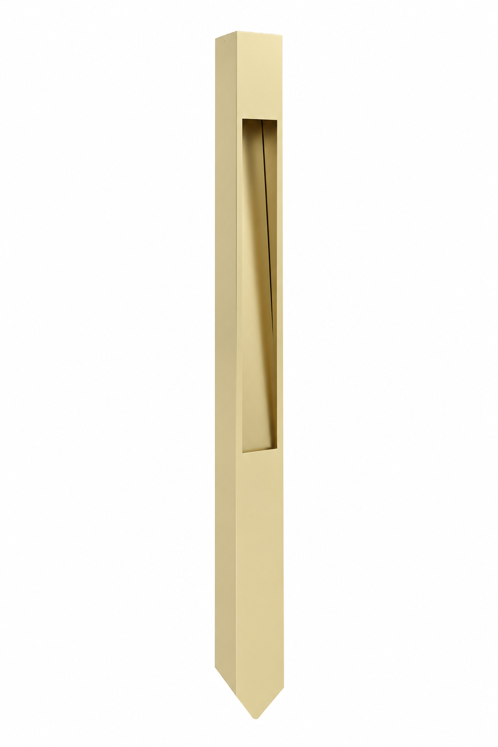 Focus Industries PL2334LEDPRST 4W Led Panel Aluminum Bollard Angle Cut Path Light - Wattage: 4W - Lumens: 480lm - CCT: 3000K - Finish: Rust