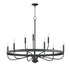 Maxim Lighting 14499BK Frankie 9 Light 39.75 Inch Black Chandelier Ceiling Light