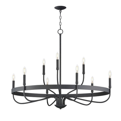 Maxim Lighting 14499HR Frankie 9 Light Heritage Brass Chandelier Ceiling Light