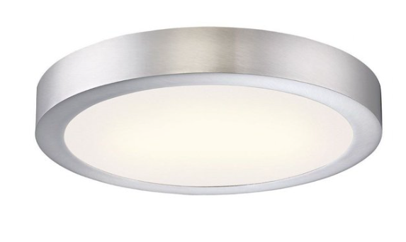 Eurofase Lighting 32690-35-023 BRANT 15.75" Wide LED Flush Mount Round Ceiling Fixture, Satin Nickel Finish