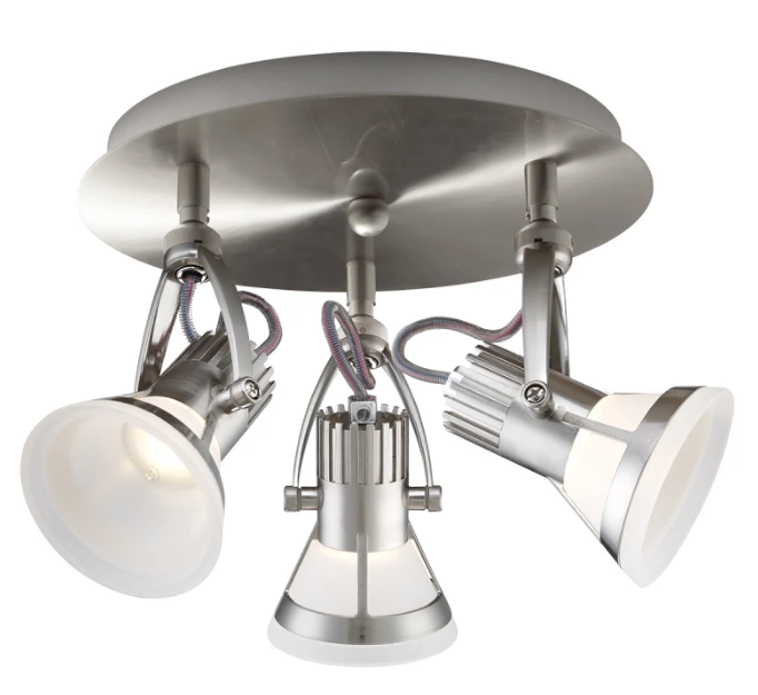 Eurofase Lighting 32753-011 Vortex 3 Light 120V Satin Nickel Track Ceiling Light