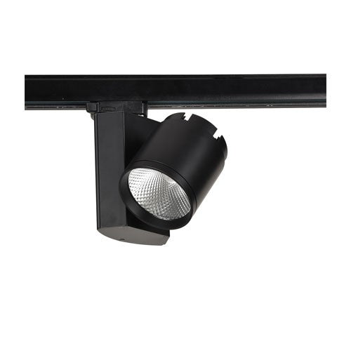 Eurofase Lighting 32986-35-01 30W Cylindrical Track Head, Flood, 2500 lm, 120V, 3500K, Black Finish