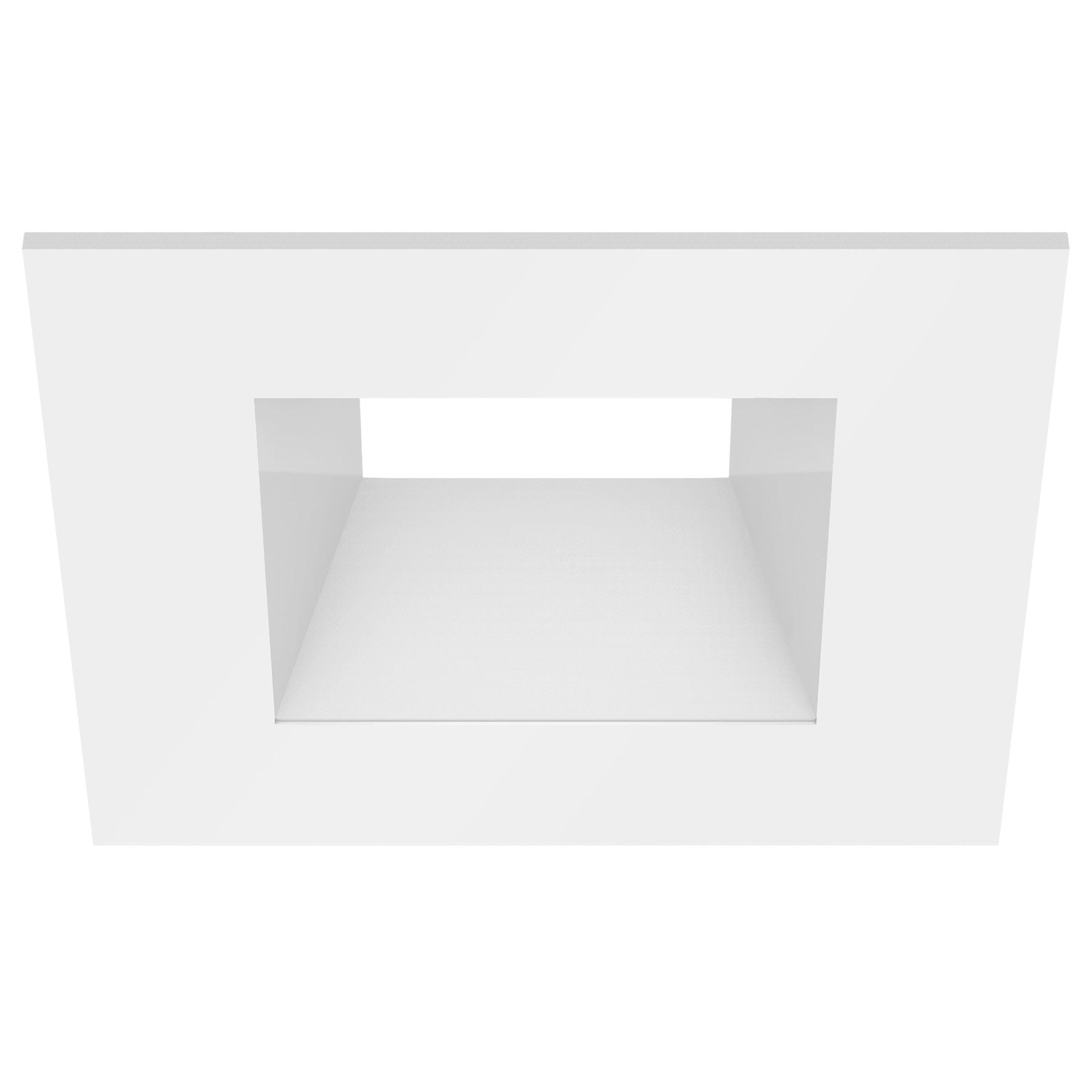 CSL Lighting ED5-SFSTWT ECO 5In Square Fixed Downlight Trim, White Finish