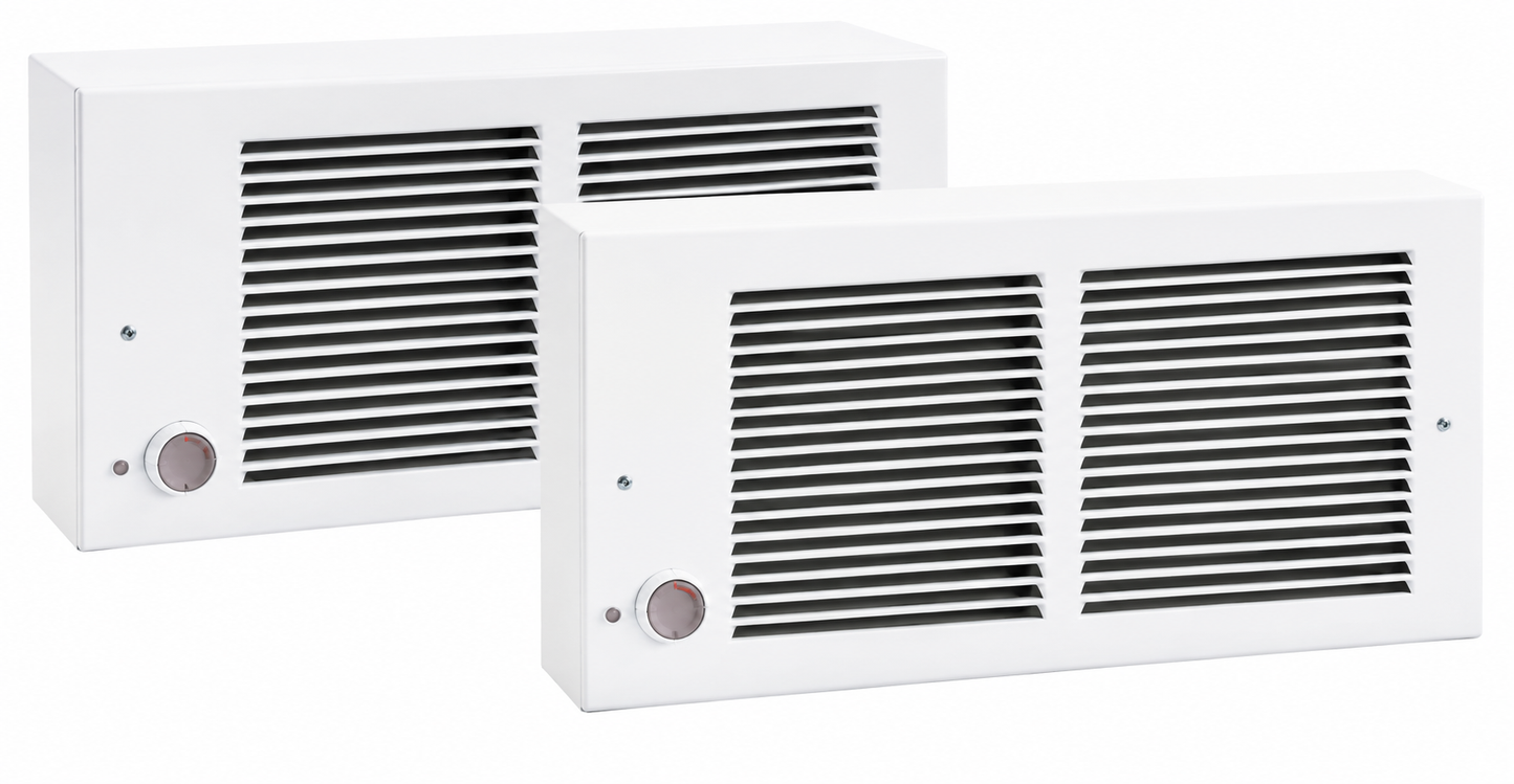 Ouellet OVRU0750BL Residential Register Wall Fan Heater - Voltage: 240/208V - Wattage: 750/563W - Finish: White