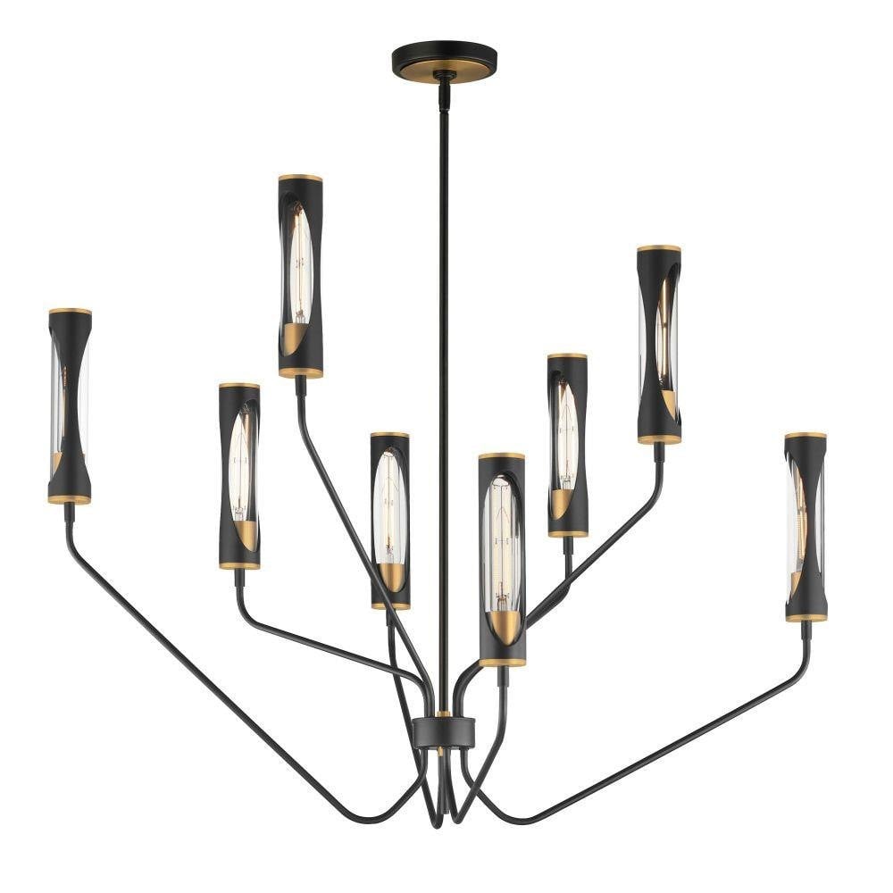 Maxim Lighting 16178CLLFGNAB Regent 8 Light 40 inch Chandelier Ceiling Light - Full Product View