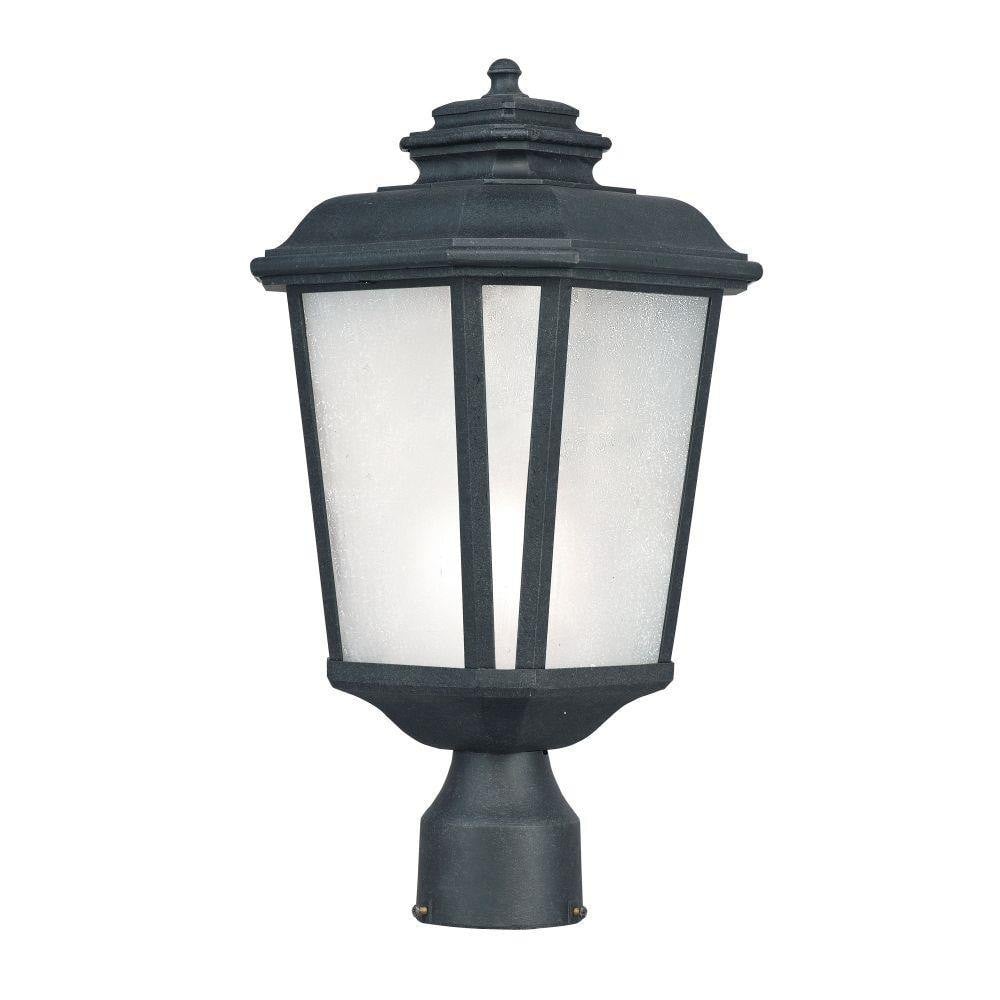 Maxim Lighting 3340WFBO Radcliffe 1 Light Outdoor Post Mount in Black Oxide with Weathered Frost Glass