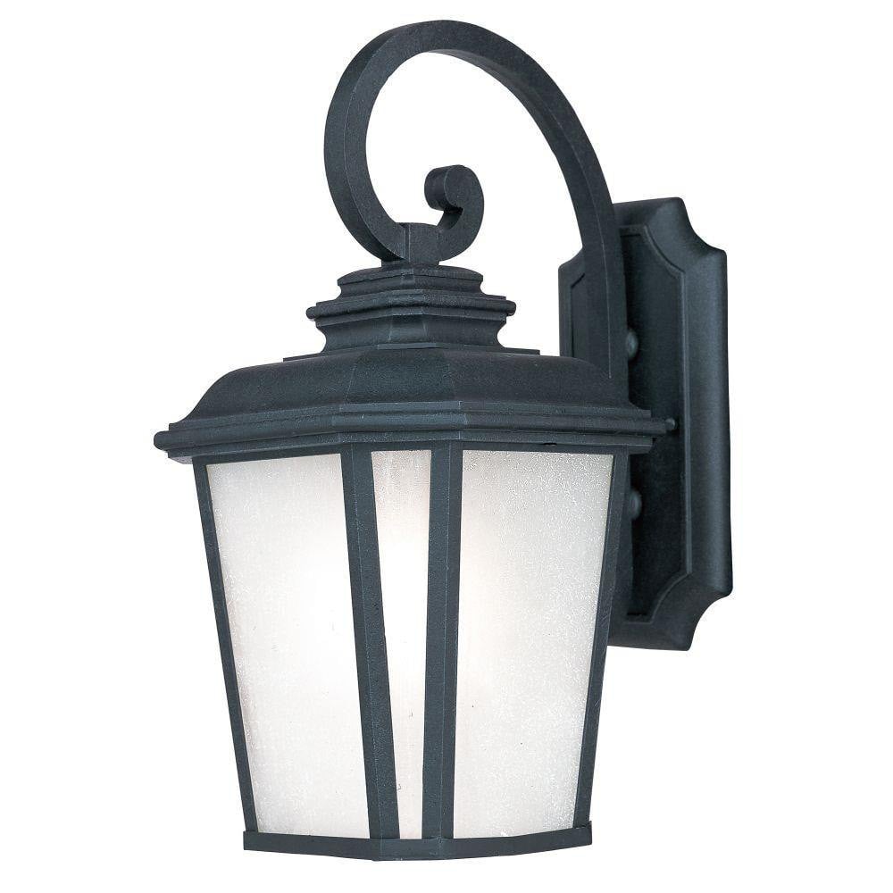 Maxim Lighting 3344WFBO Radcliffe 1 Light Black Oxide Outdoor Wall Lantern with Weathered Frost Glass