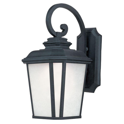 Maxim Lighting 3346WFBO Radcliffe 1 Light 20.5 Inch Black Oxide Outdoor Wall Lantern with Weathered Frost Glass