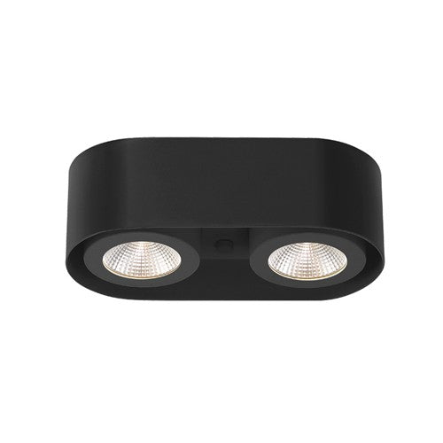Eurofase Lighting 33617-023 Nymark - 2-Light - 11" Ceiling Mount - Black - 120V - 20W - 2200 Lumens - 3000K Warm White - Dimmable