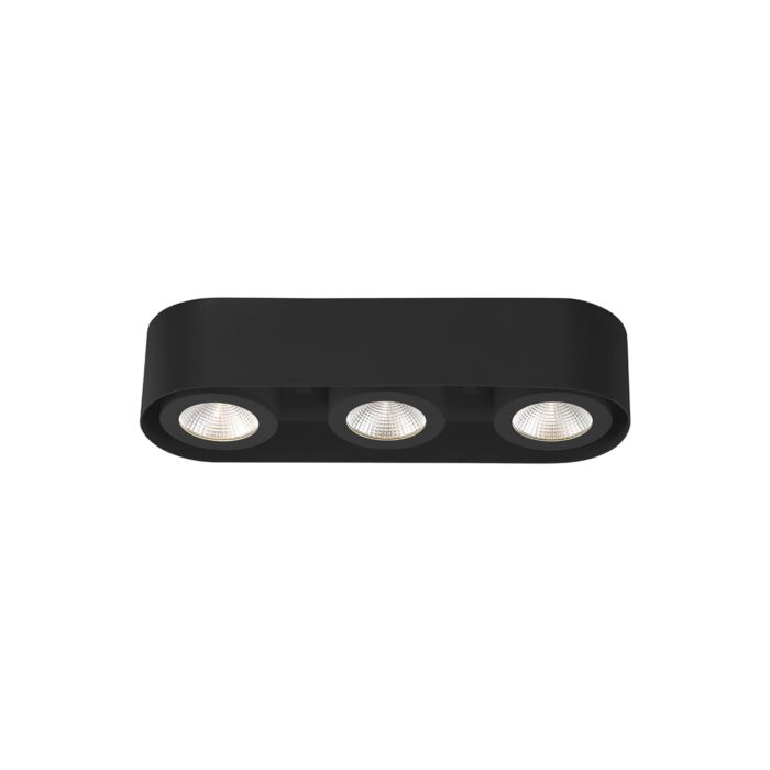 Eurofase Lighting 33618-021 Nymark 3-Light LED Ceiling Light in Black