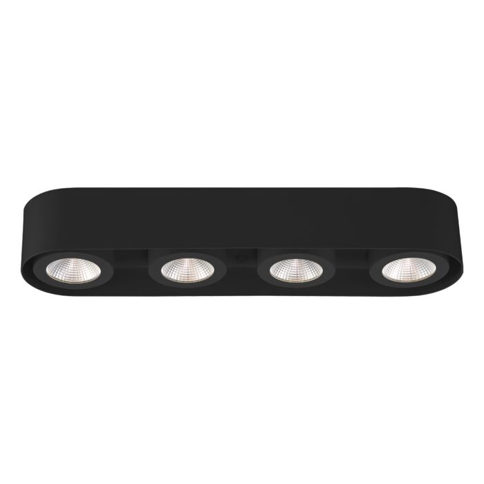 Eurofase Lighting 33619-025 Nymark 4-Light LED Ceiling Light, Black Finish