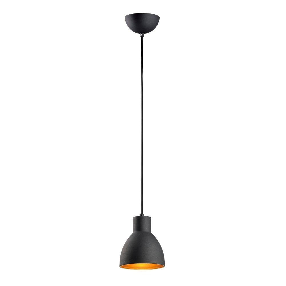 Maxim Lighting 11020BKGLD Cora 1 Light 7 Inch Black/Gold Pendant Ceiling Light