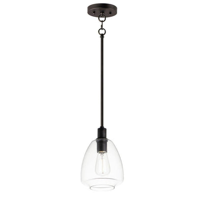 Maxim Lighting 11112CLSN Babylon 1 Light Satin Nickel Pendant Ceiling Light - Full View