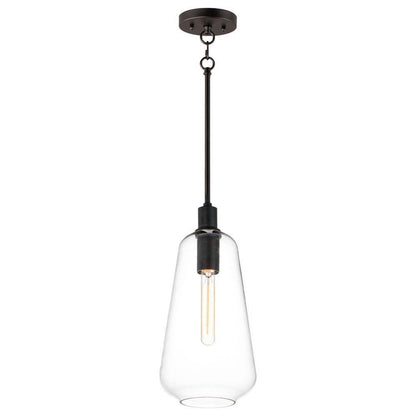 Maxim Lighting 11114CLBK Babylon 1 Light 16 inch Black Pendant Ceiling Light