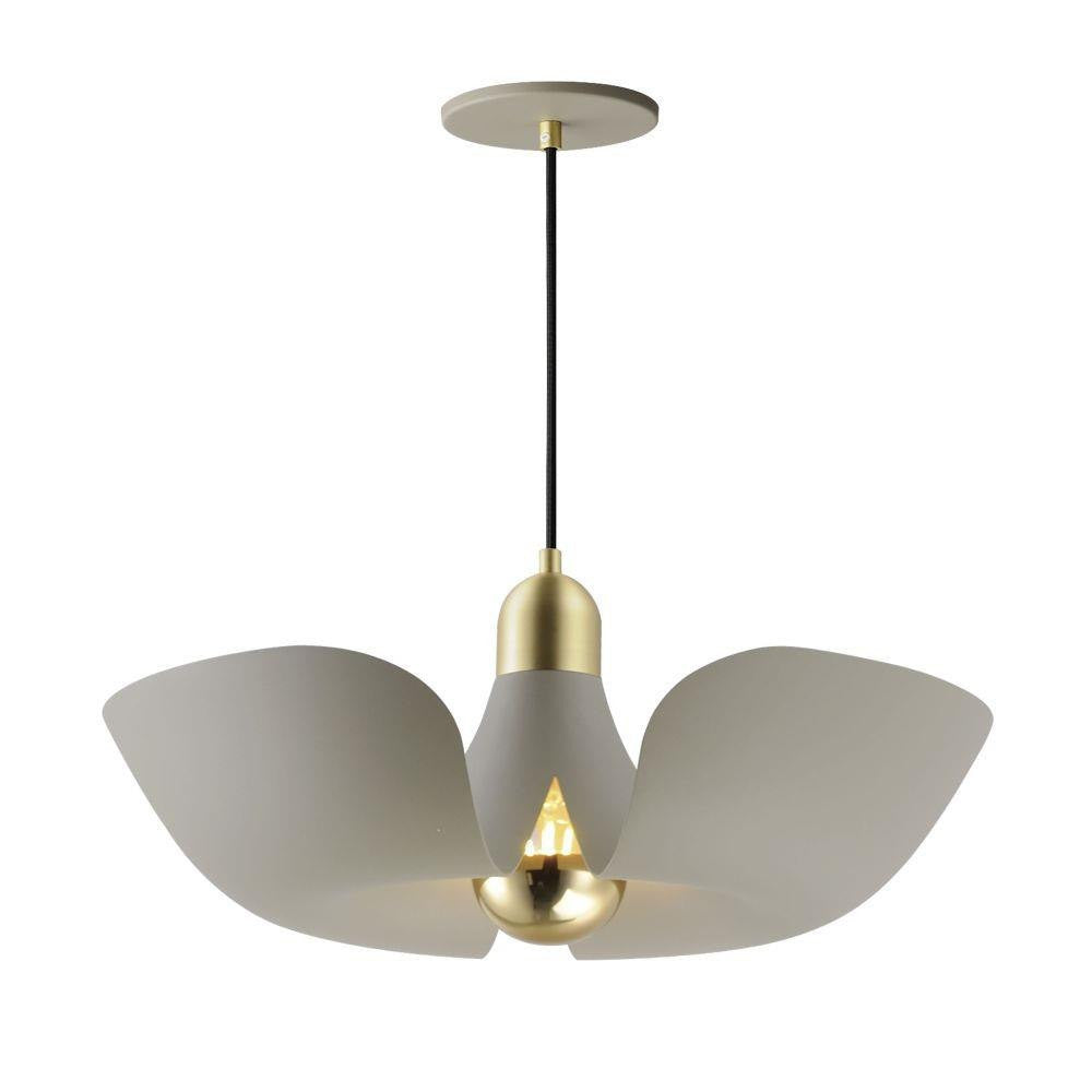 Maxim Lighting 11392SGSBR Poppy 1 Light 17.75 inch Silver Gold/Satin Brass Pendant Ceiling Light