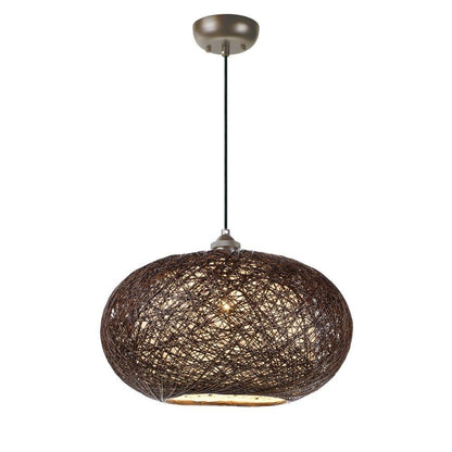 Maxim Lighting 14402CHWT Bali 1 Light Pendant in Chocolate/White Finish