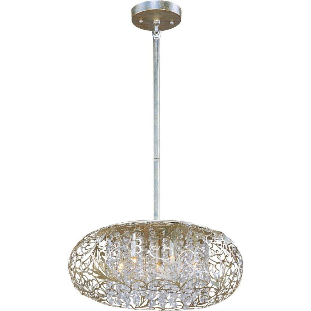 Maxim Lighting 24154BCGS Arabesque 7 Light 18 inch Golden Silver Pendant Ceiling Light