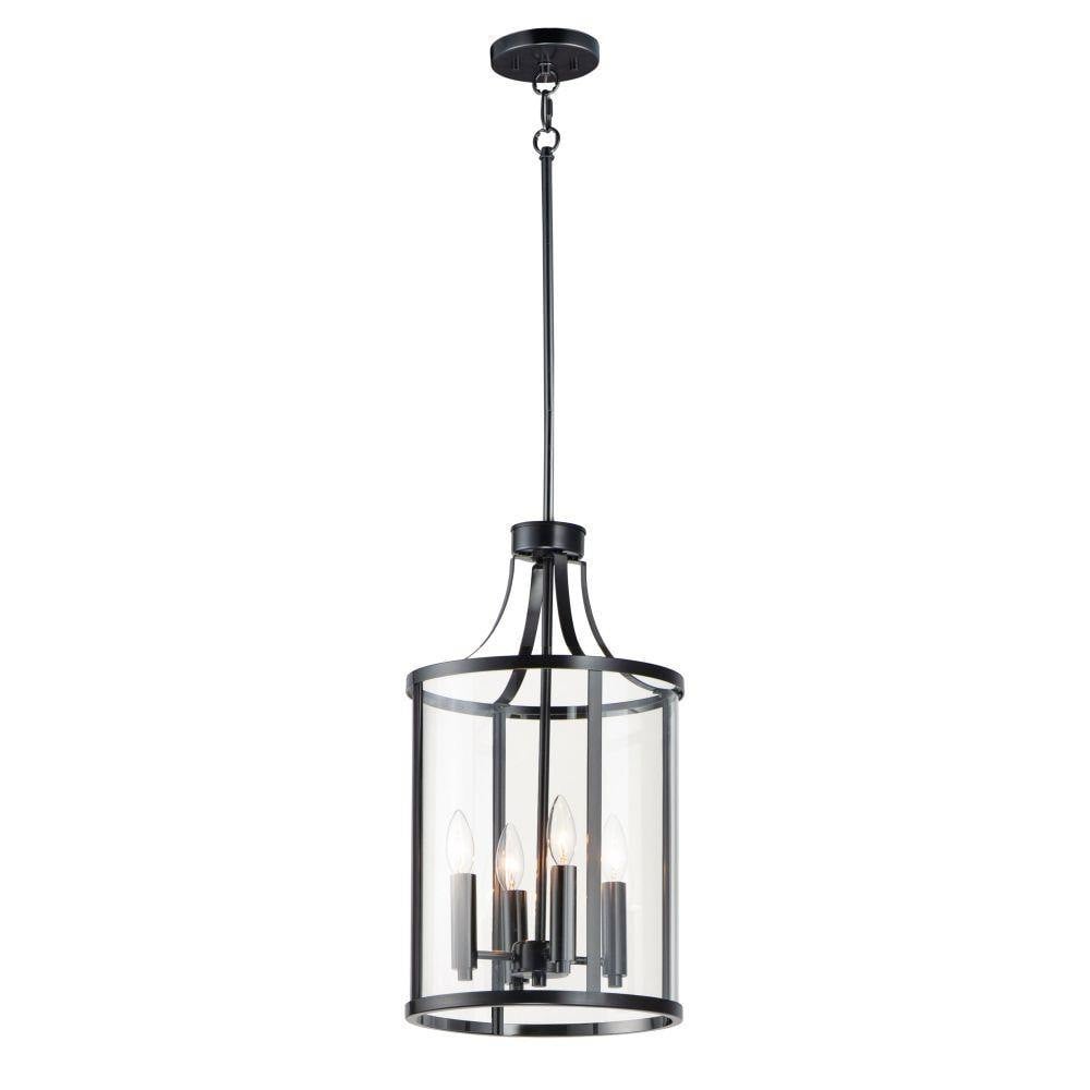 Maxim Lighting 25253CLSN Sentinel 4 Light 12 inch Satin Nickel Pendant Ceiling Light