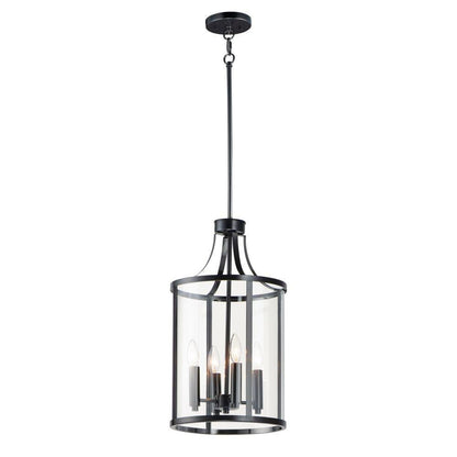 Maxim Lighting 25253CLSN Sentinel 4 Light 12 inch Satin Nickel Pendant Ceiling Light