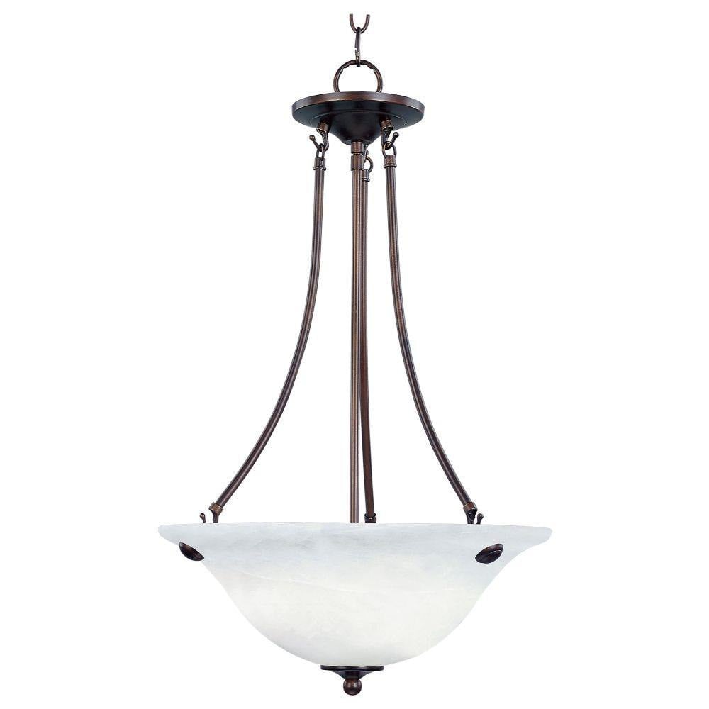 Maxim Lighting 2682MRSN Malaga 3 Light 16 inch Satin Nickel Pendant Ceiling Light