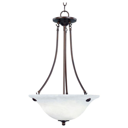 Maxim Lighting 2682MRSN Malaga 3 Light 16 inch Satin Nickel Pendant Ceiling Light