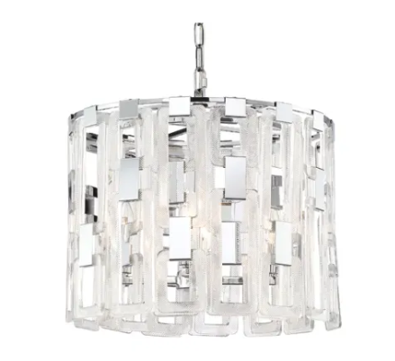 Eurofase Lighting 33744-018 Viviana 4 Light 18" Wide Pendant Chandelier,  Wattage 160W, Chrome Finish