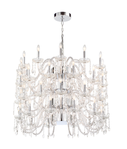 Eurofase Lighting 33762-012 LED Ferrero 48 Light 42 inch Chrome Chandelier Ceiling Light