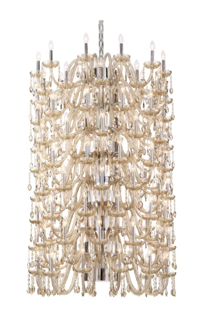Eurofase Lighting 33763-033 LED Ferrero 108 Light 42 inch Chrome Chandelier Ceiling Light